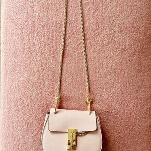 Pink chloé drew purse